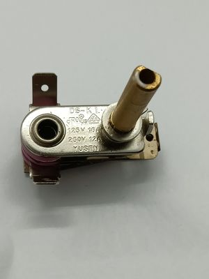 Verstelbare bimetallische thermostaat met een temperatuurbereik van 50-250 °C en 100 duurzaamheidscycli